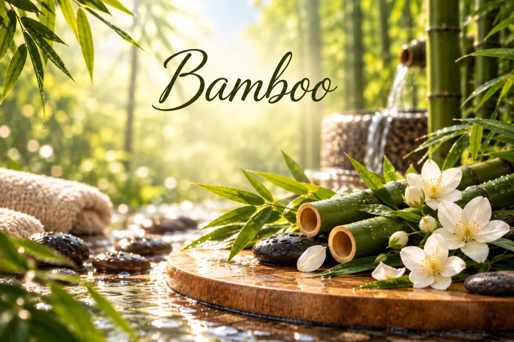 Αρωματικό Bamboo από τη συλλογή Woody & Luxury της HYCEAN με φυσικές ξυλώδεις και πράσινες νότες για καθαρή και κομψή ατμόσφαιρα σε επαγγελματικούς χώρους