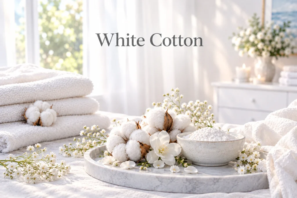 Αρωματικό White Cotton από τη συλλογή Fresh & Clean της HYCEAN για αίσθηση καθαριότητας και φρεσκάδας σε επαγγελματικούς χώρους