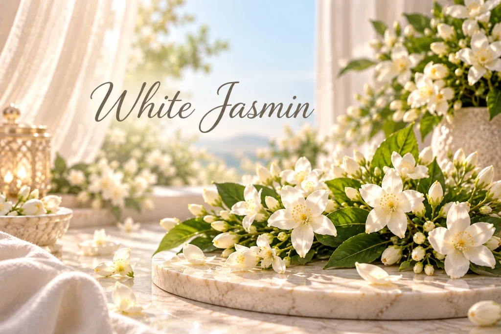 Αρωματικό White Jasmin από τη συλλογή Floral & Elegant της HYCEAN με καθαρές νότες γιασεμιού για κομψή και ήρεμη ατμόσφαιρα σε επαγγελματικούς χώρους