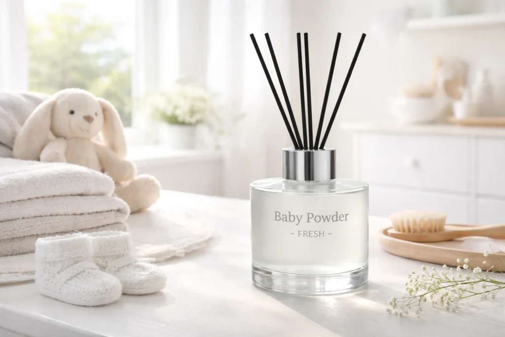 Αρωματικό Baby Powder από τη συλλογή Fresh & Clean της HYCEAN για απαλή και καθαρή ατμόσφαιρα σε επαγγελματικούς χώρους