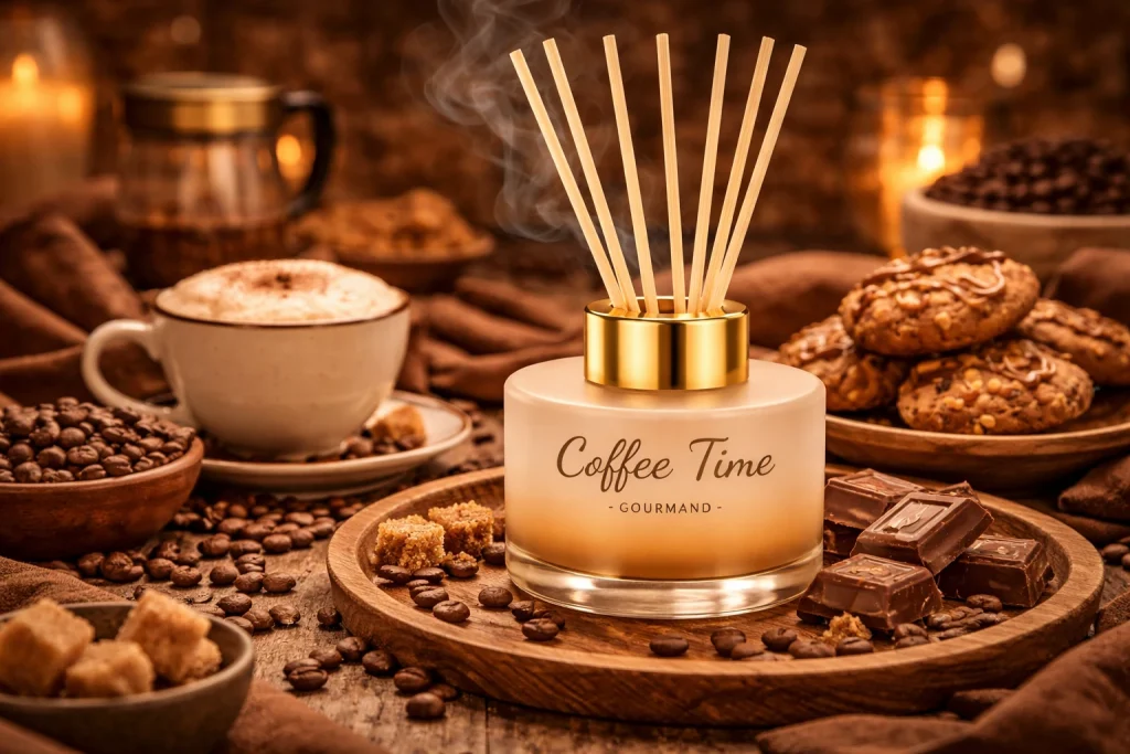 Αρωματικό Coffee Time από τη συλλογή Gourmand της HYCEAN με έντονες νότες καφέ για ζεστή και απολαυστική ατμόσφαιρα σε επαγγελματικούς χώρους
