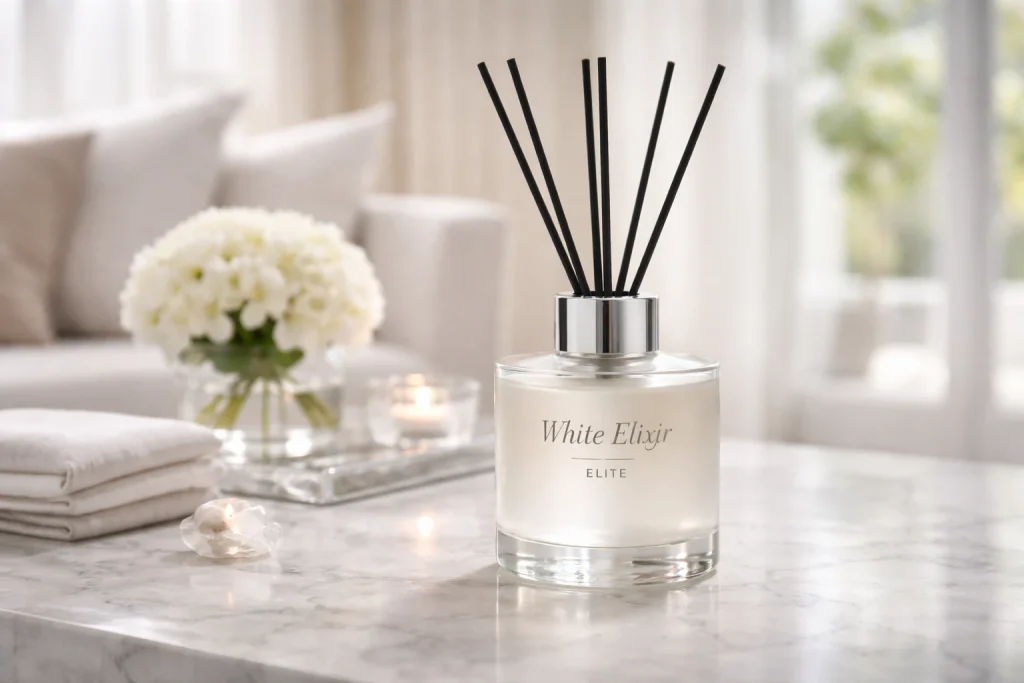 Αρωματικό White Elixir από τη συλλογή Elite Edition της HYCEAN για καθαρή και κομψή ατμόσφαιρα σε επαγγελματικούς χώρους