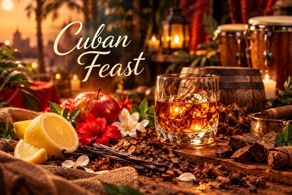 Αρωματικό Cuban Feast από τη συλλογή Gourmand της HYCEAN με έντονες νότες καπνιστού και γλυκού για πολυτελή και εξωτική ατμόσφαιρα σε επαγγελματικούς χώρους