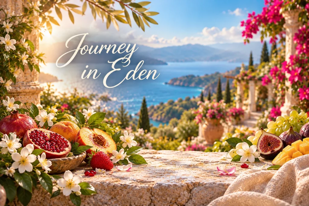 Αρωματικό Journey in Eden από τη συλλογή Mediterranean της HYCEAN με δροσερές και φυσικές νότες για καθαρή και εξωτική ατμόσφαιρα σε επαγγελματικούς χώρους